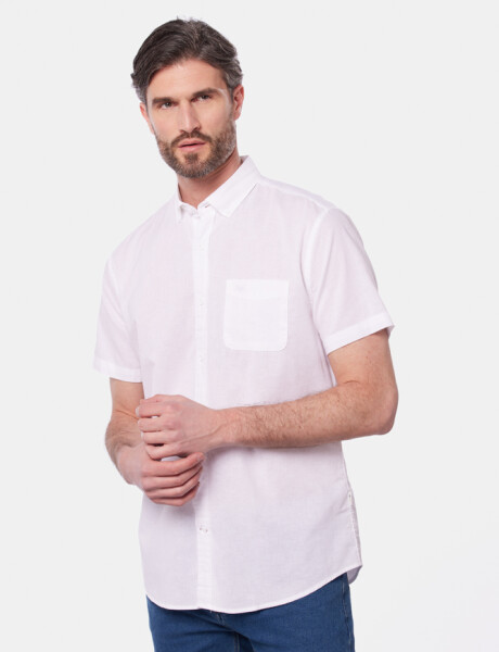 CAMISA DE LINO Blanco