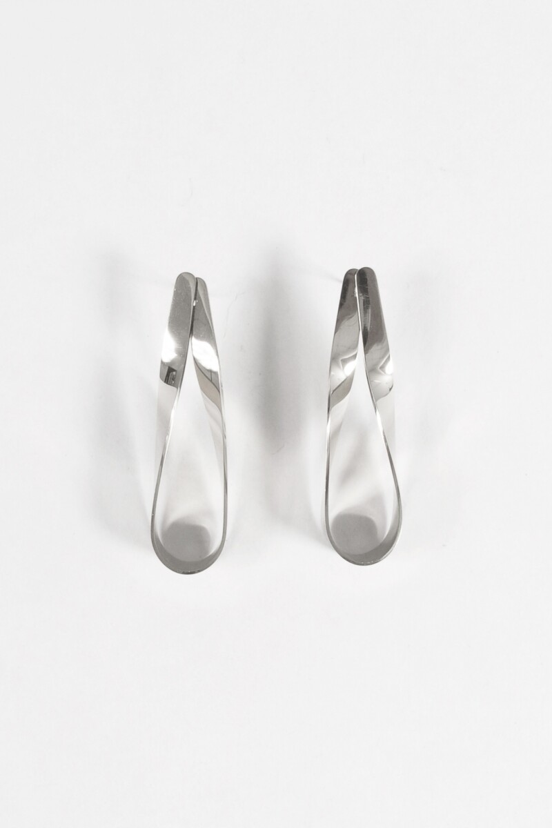 Caravanas acero vuelta plateado