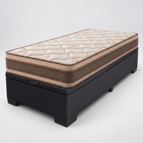 Combo Sommier Base Box Baúl + Colchón EQUILIBRIO 88x188 cm