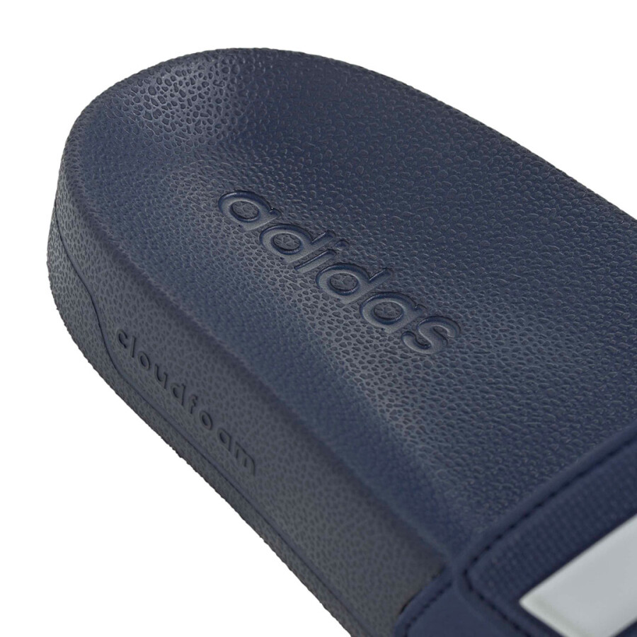 Sandalias Unisex Adidas Adilette Shower Velcro Azul - Blanco