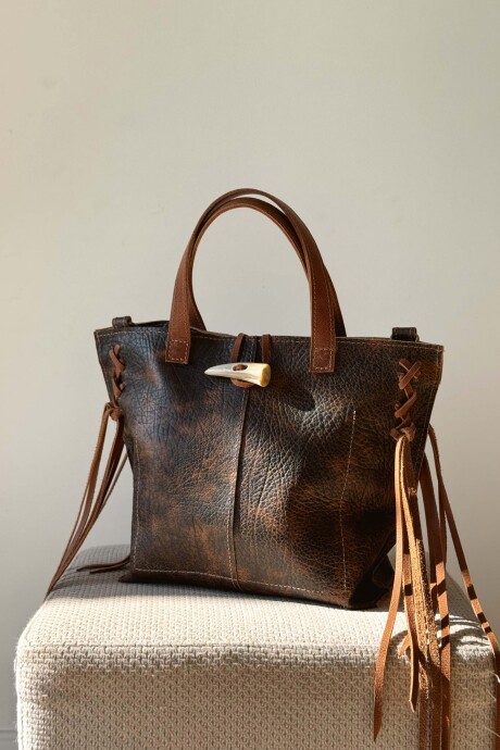 Cartera Texas Medium Antic Marron