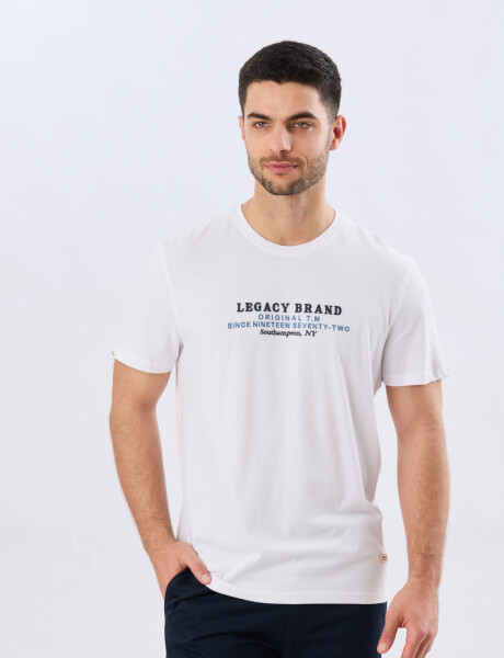 REMERA ESTAMPADA DE ALGODÓN Blanco