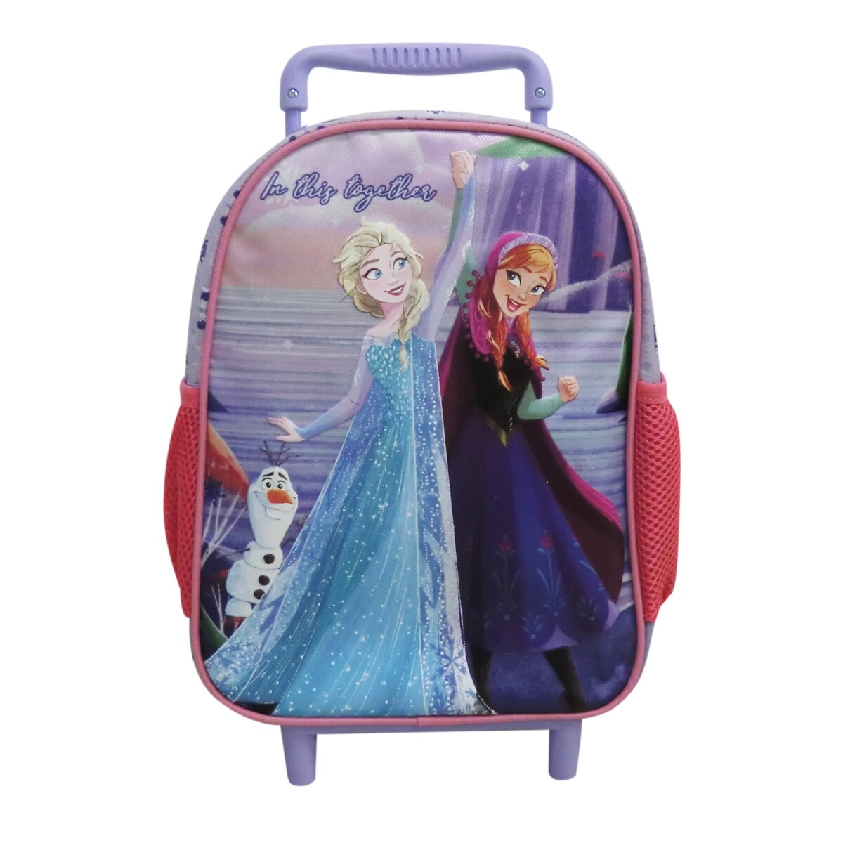 Mochila Disney Con Carro 30x23x10 Frozen 