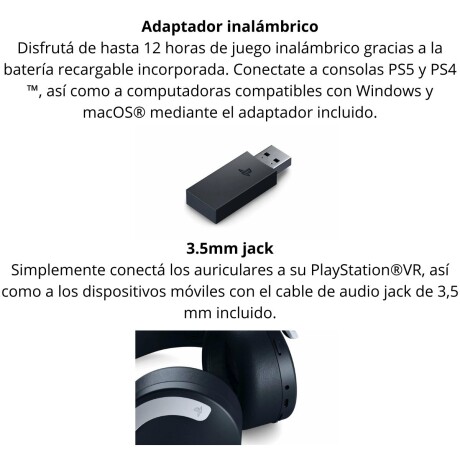 Auriculares inalámbricos PS5 Stereo V01