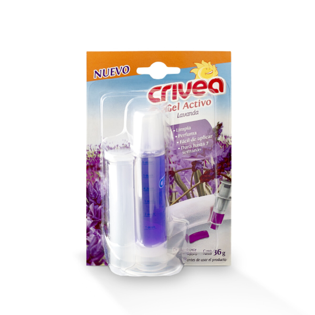 GEL ACTIVO CRIVEA LAVANDA 36 GR CON APLICADOR 
