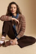 CARDIGAN FAUSTA Tostado