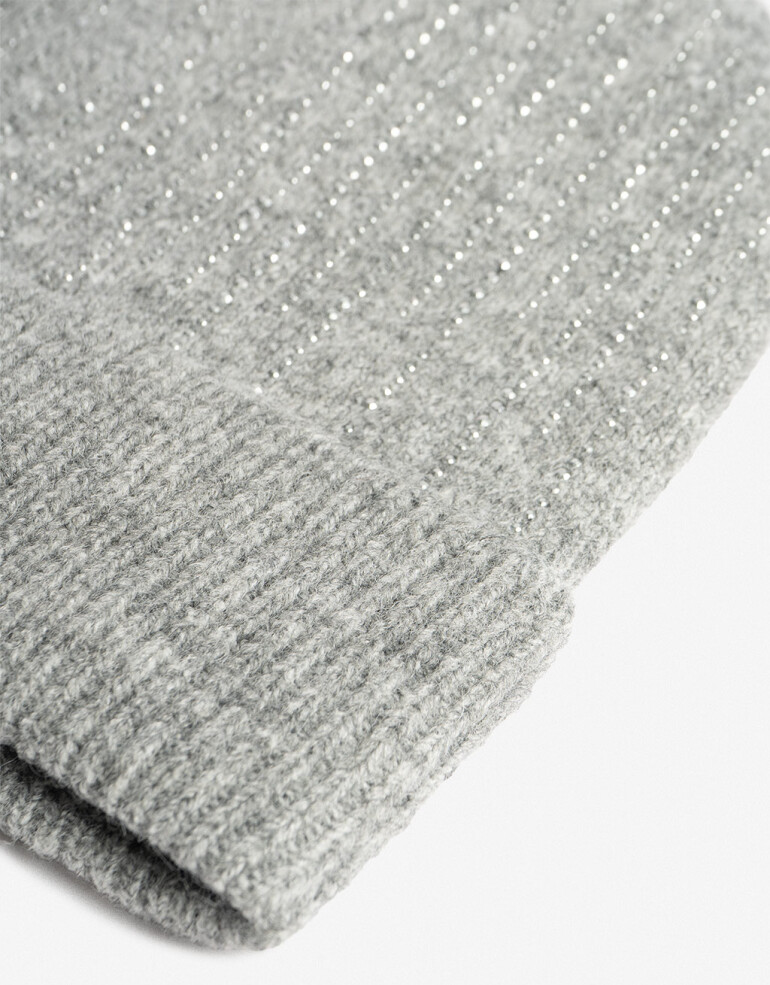 Gorro Apliques: Hotfix/Bordado/Parches Gorro Con Hotfixs - Gris Claro