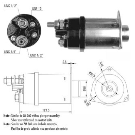 AUTOMATICO DE ARRANQUE - DELCO REMY 24V 37MT 460CH IM.90881805 ZM AUTOMATICO DE ARRANQUE - DELCO REMY 24V 37MT 460CH IM.90881805 ZM
