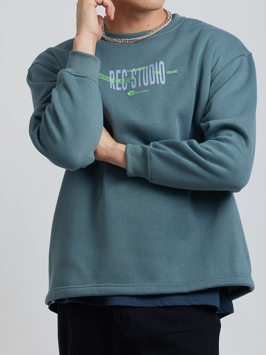 SWEATER RECS DIXIE - Azul Piedra 