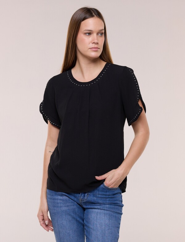 Blusa Det Tachas NEGRO