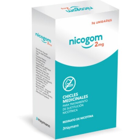 Nicogom chicles medicinales x36 Nicogom chicles medicinales x36
