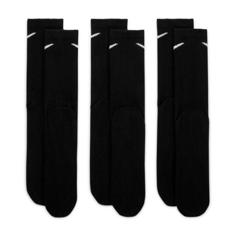 Medias Nike Everyday Ltwt Media larga 3-Pack de Hombre Negro
