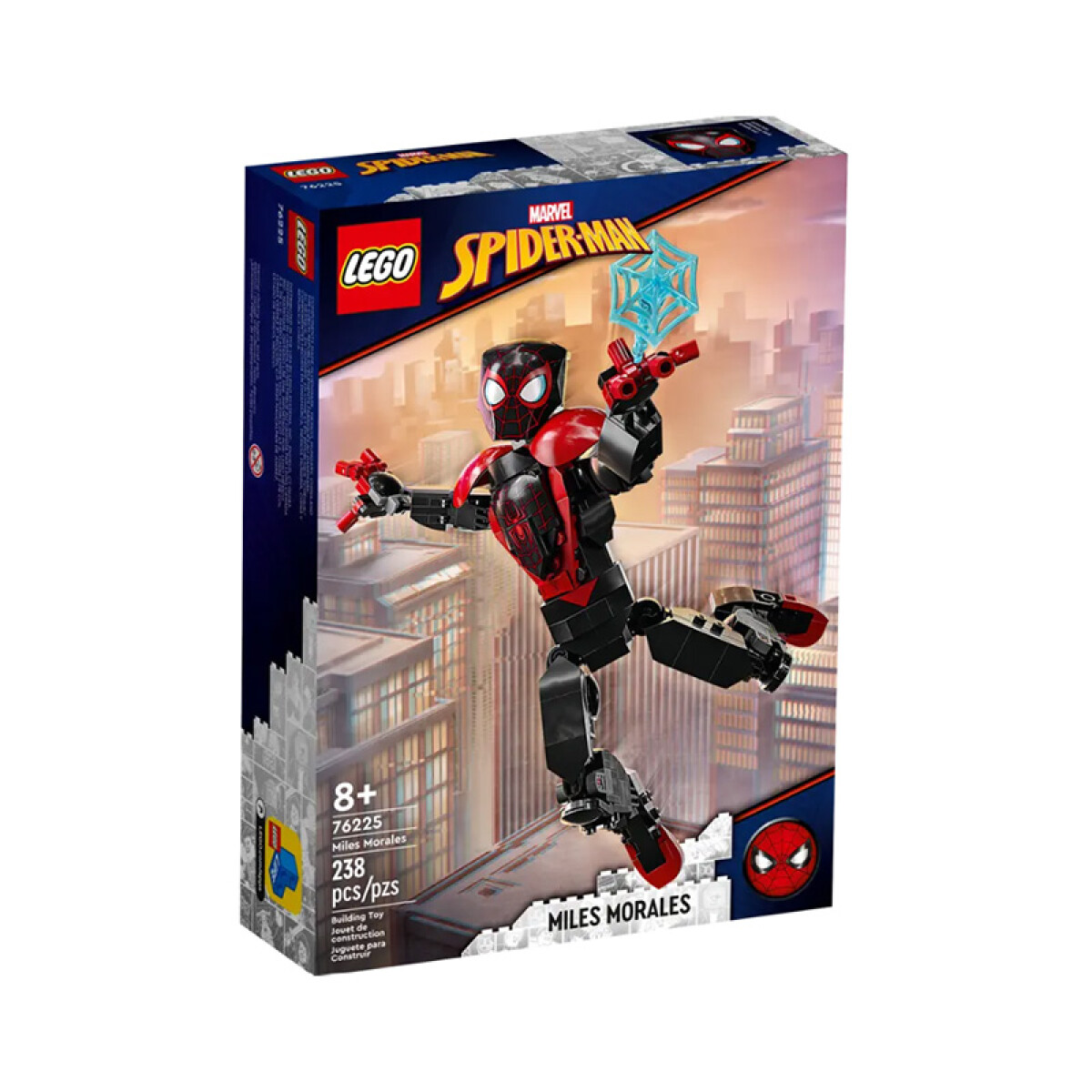 Lego Figura de Miles Morales 238 Piezas 8+ - Super Heroes 