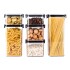 Juego X6 Frascos Tarros Herméticos Set Contenedores Recipientes Alimentos Imback Color Negro Juego X6 Frascos Tarros Herméticos Set Contenedores Recipientes Alimentos Imback Color Negro