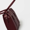 Shopper Oak En Efecto Cuero Graneado Bordeaux