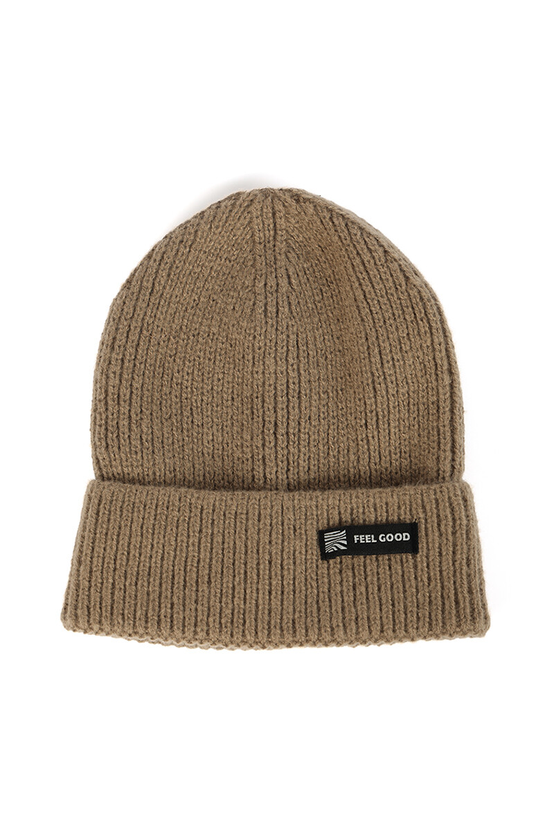 Gorro tejido Rio Camel
