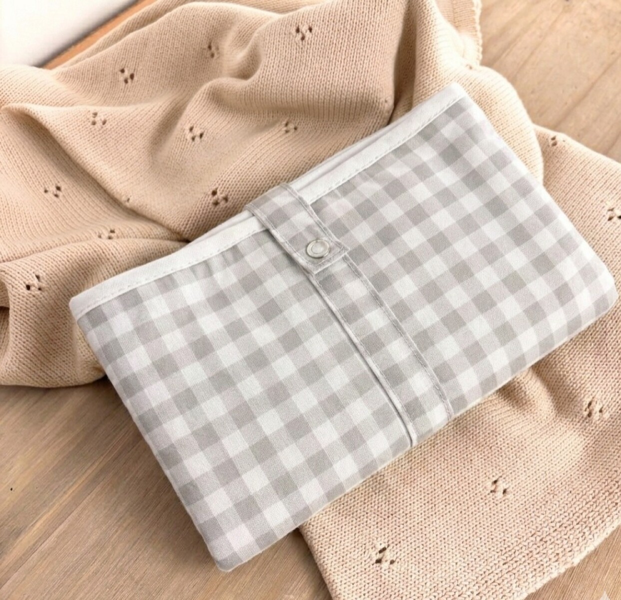 Cambiador Travel Mat - Vichy gris 