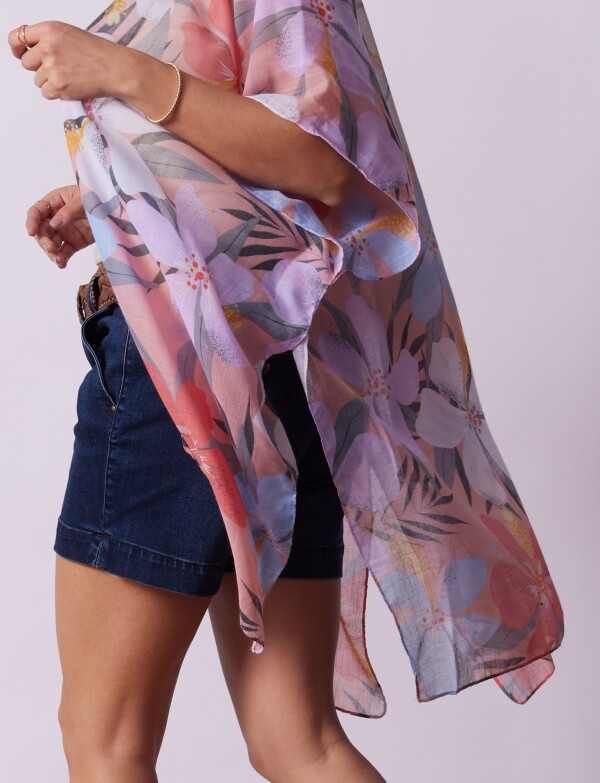 Kimono Flores ROSA/MULTI
