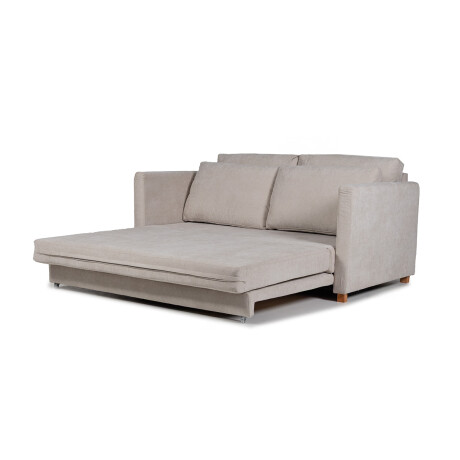 Sofá Cama Niki - Tela Microfibra 10285 (Beige)