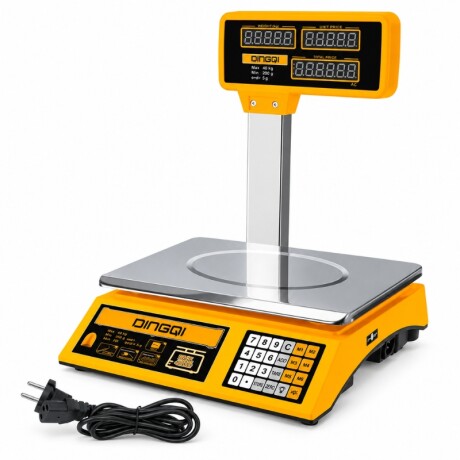 DINGQI BALANZA COMERCIAL DIGITAL PREMIUM VISOR ELEVADO 2 GRS - 40 KILOS Dingqi Balanza Comercial Digital Premium Visor Elevado 2 Grs - 40 Kilos