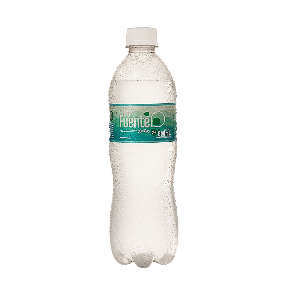 LA FUENTE AGUA C/GAS ENVASE X 600 ML. única