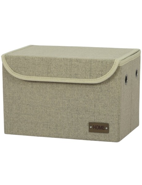 CAJA ORGANIZADOR REC C/TAPA 30X20XH20CM TELA BEIGE CAJA ORGANIZADOR REC C/TAPA 30X20XH20CM TELA BEIGE