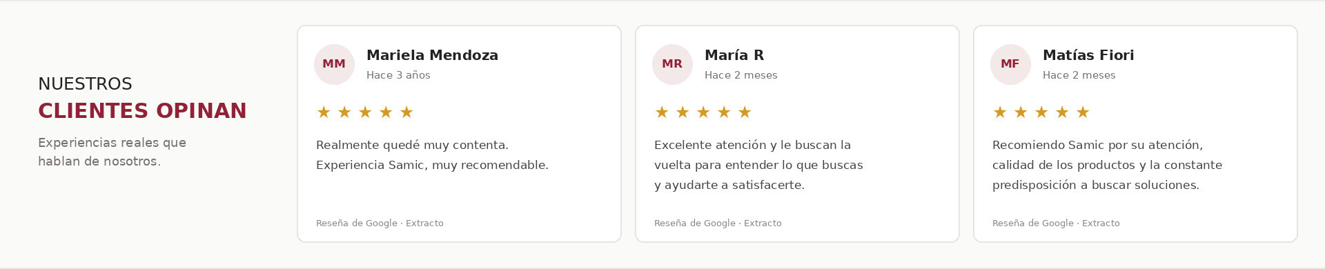 CLIENTES OPINAN