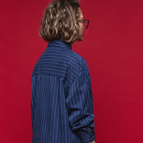 CAMISA LINAR Azul
