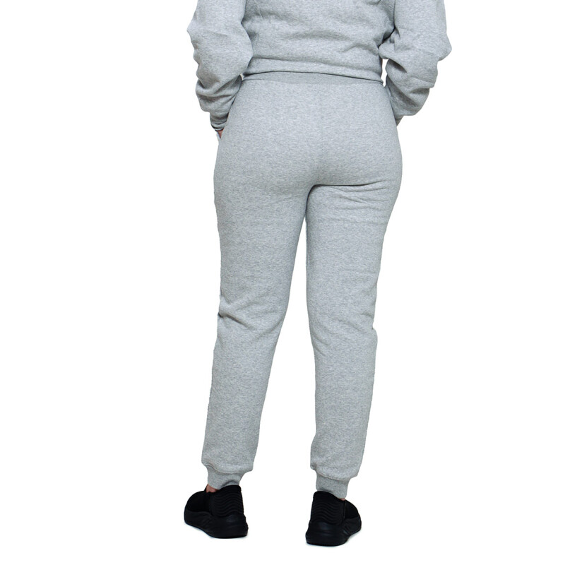 Pantalón Diadora Mujer Con Felpa Gris Melange