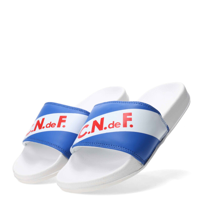 Chanclas de Hombre Nacional Azul - Blanco