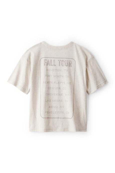 Remera de algodón, estampa rodeo Sin color