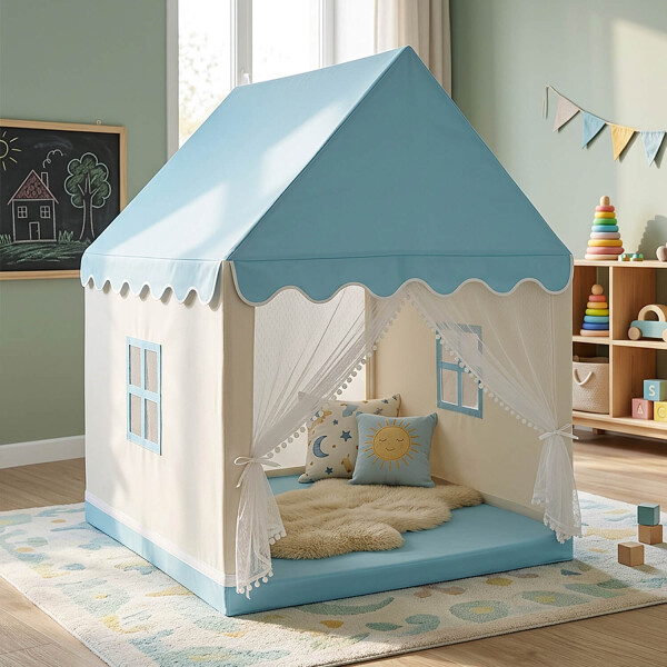 Carpa Casita Para Niños Chicos Casa Ventana Tipi Plegable Imback Color Celeste Carpa Casita Para Niños Chicos Casa Ventana Tipi Plegable Imback Color Celeste
