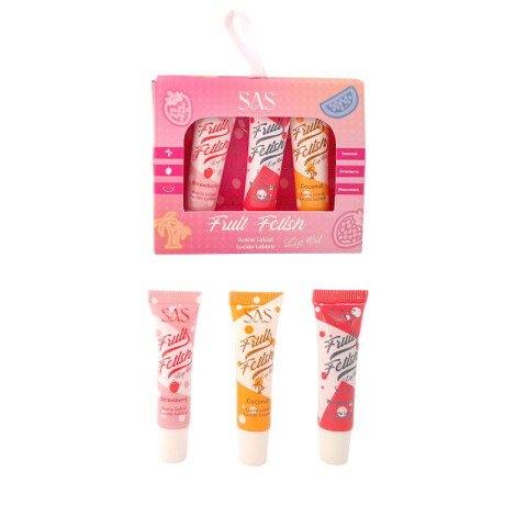 Set de brillos labiales 3 fragancias Set De Brillos Labiales 3 Fragancias