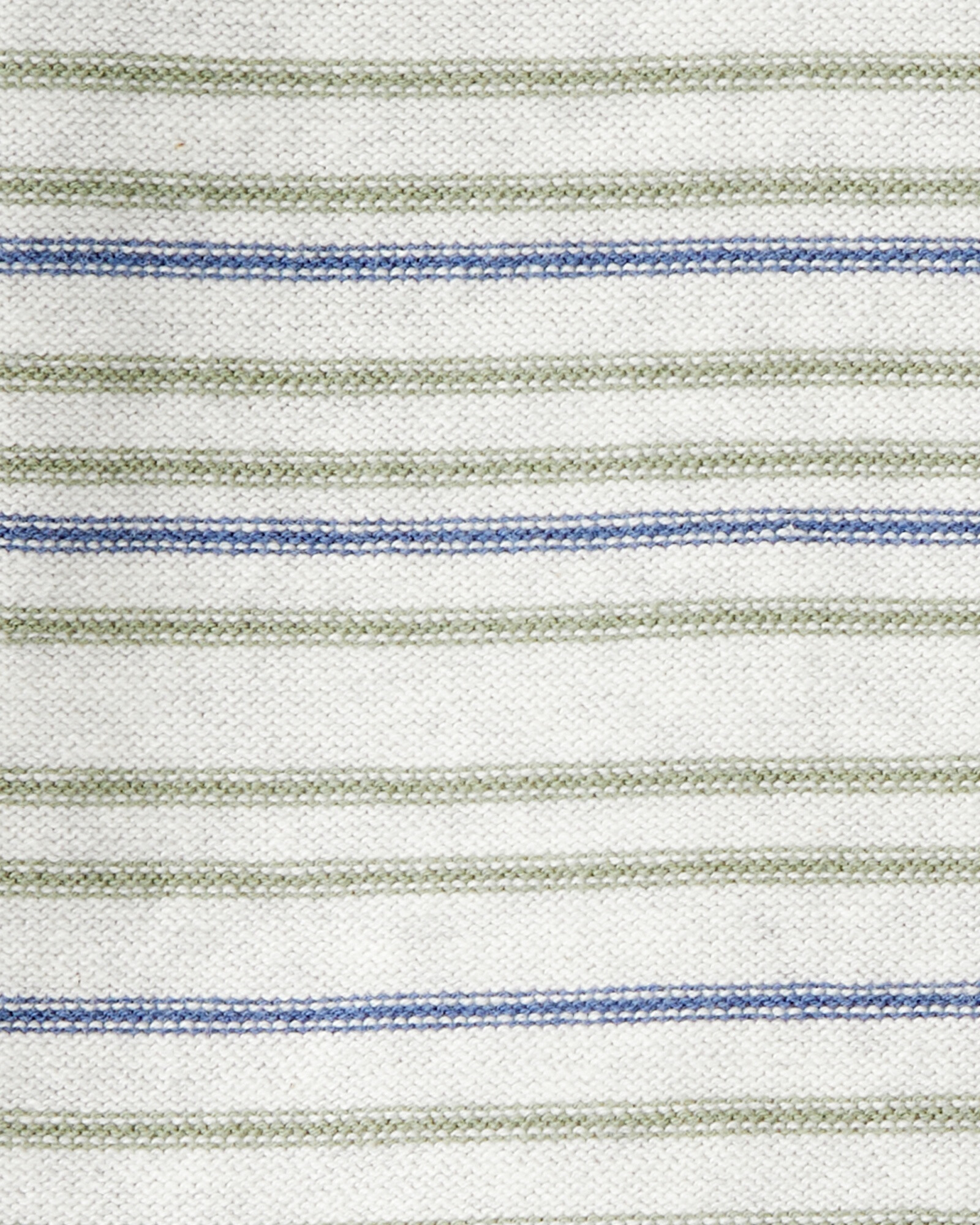 Remera henley de algodón, diseño a rayas Sin color