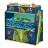 Organizador de juguetes con 6 compartimentos y diseño de dinosaurios Organizador de juguetes con 6 compartimentos y diseño de dinosaurios