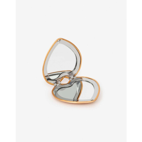 Espejo Plegable De Cartera Rosa Metalizado