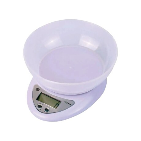 Balanza de cocina con bowl Klasse | Sorporta hasta 5kg | Color blanco Balanza de cocina con bowl Klasse | Sorporta hasta 5kg | Color blanco