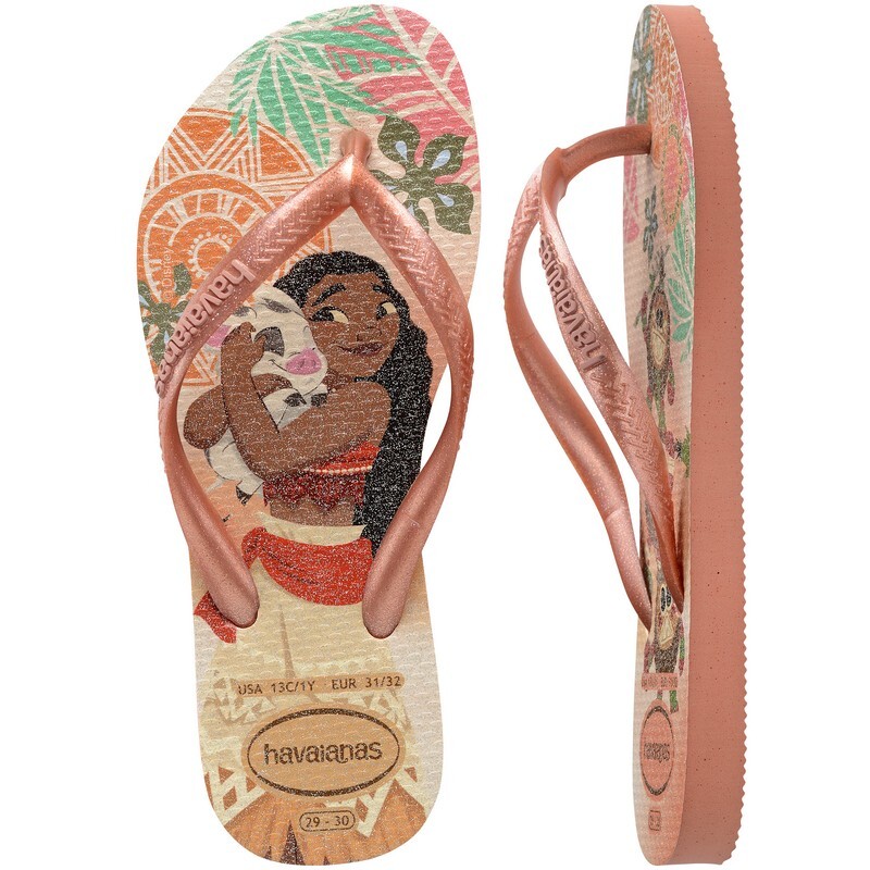 Ojotas Havaianas Kids Slim Princess Rosado