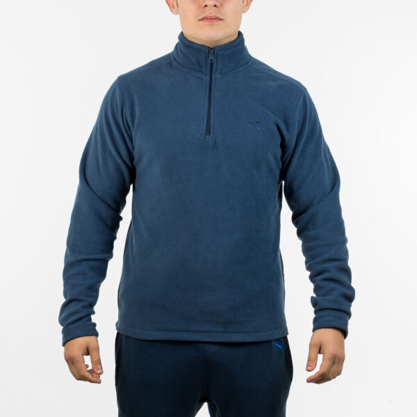 Diadora Men Micropolar Half Zip Sweater - Navy Marino