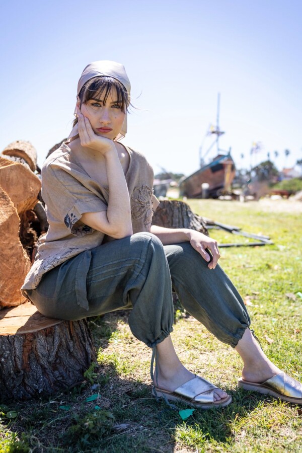 PANTALON LINO ENCINA BLANCO