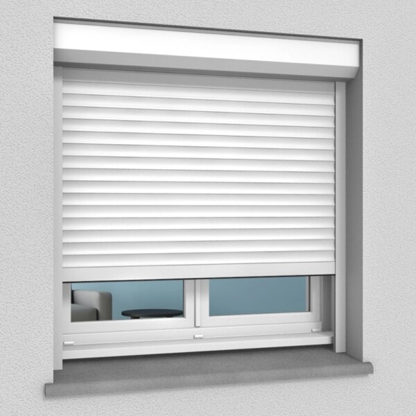 Ventana de PVC Blanco 134 X 120 Con Persiana Corrediza Ventana de PVC Blanco 134 X 120 Con Persiana Corrediza