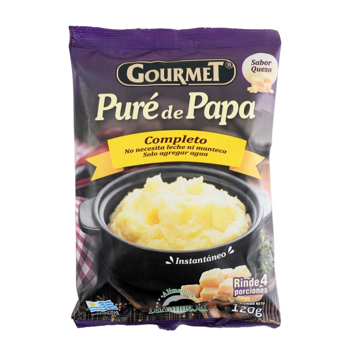 PURE DE PAPAS GOURMET 120G COMPLETO QUESO 