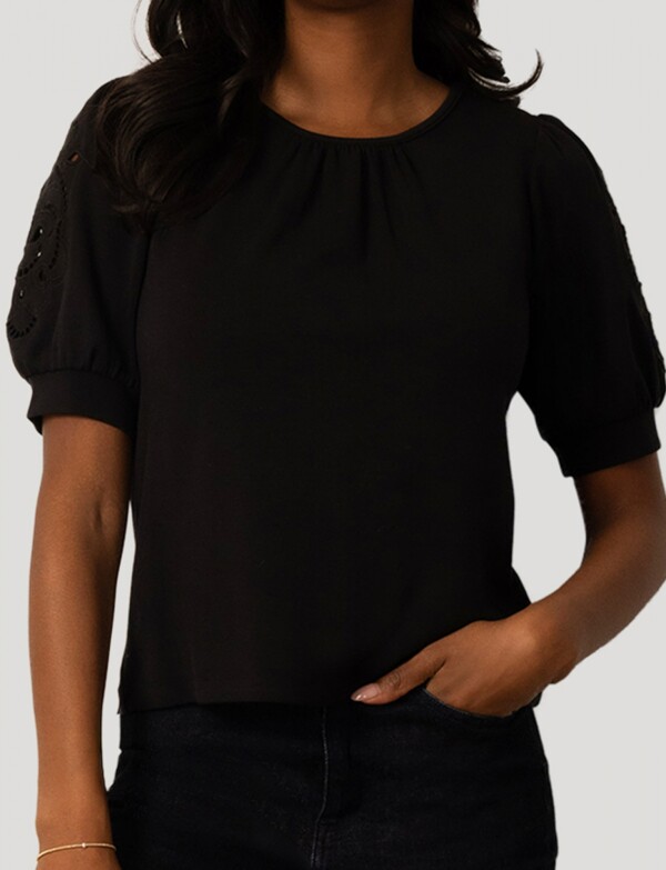 Blusa Manga Calada NEGRO