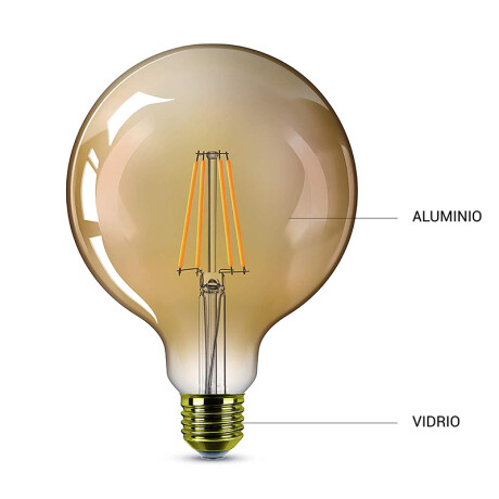 Lámpara Filamento Globo LED G125 Dimerizable 4W Lámpara Filamento Globo LED G125 Dimerizable 4W