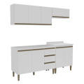 KIT DE COCINA MODELO MARGARIDA 4 MÓDULOS COLOR BLANCO Kit De Cocina Modelo Margarida 4 Módulos Color Blanco
