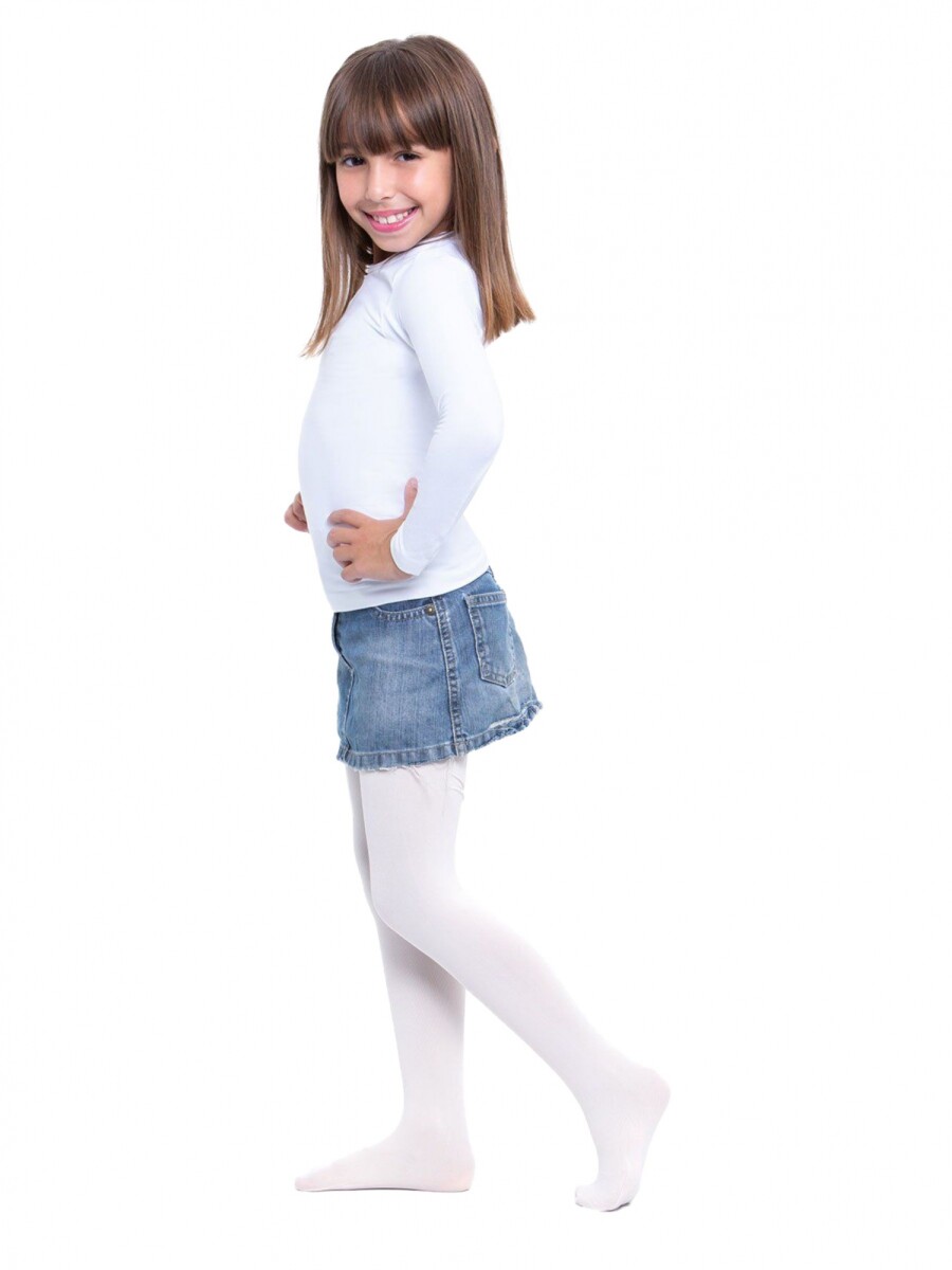 Panty para niñas opaquitas - Blanco 