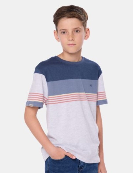 REMERA RAYADA Gris