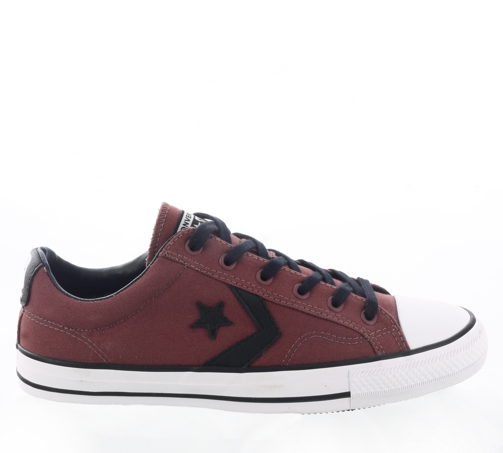 Championes de Hombre Converse All Star Star Player OX Converse Rojo Bordo Negro Peppos