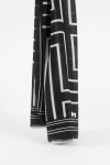 Pashmina geométrico negro
