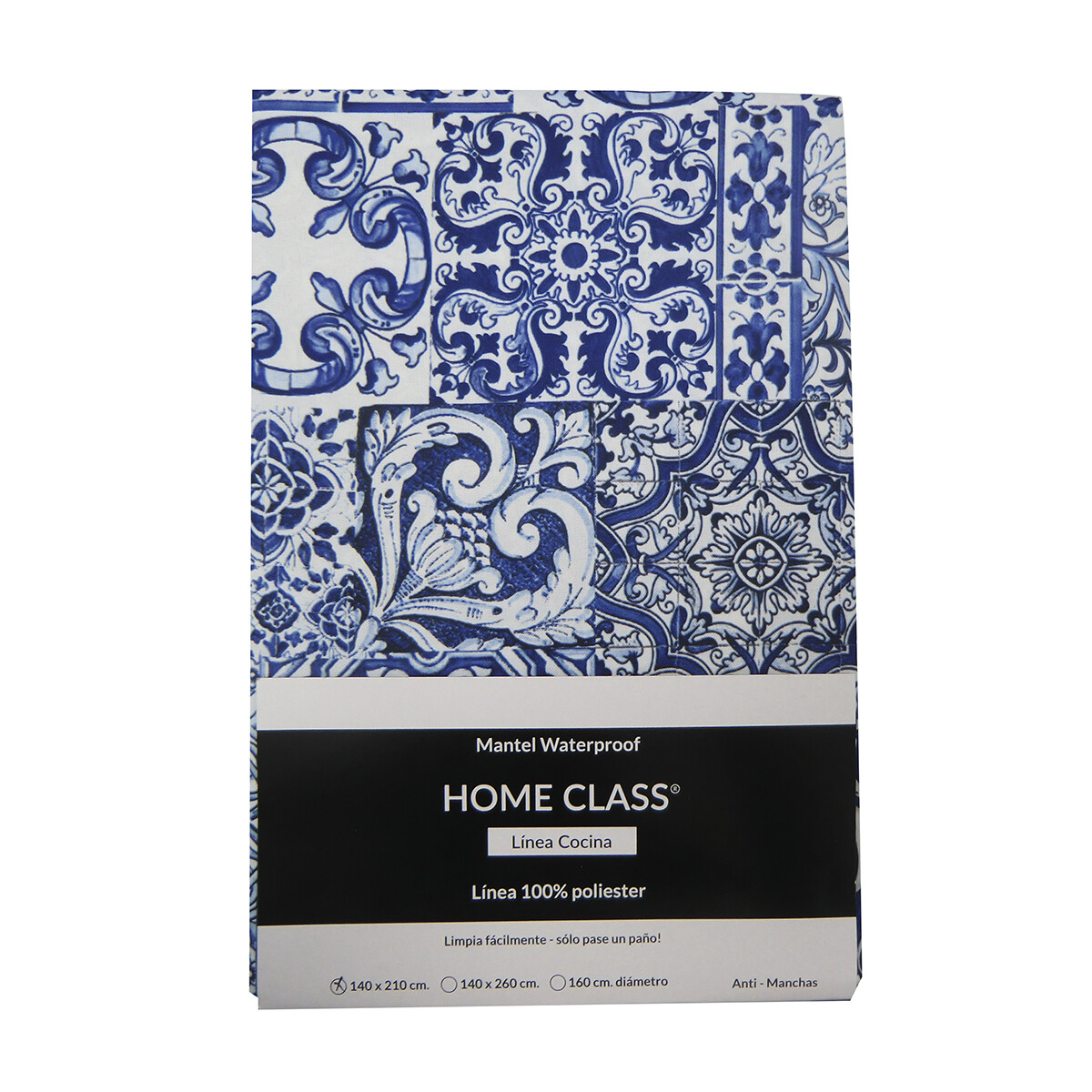 Mantel Waterproof Home Class 140 x 210 cm - 3410 PATCH AZUL 